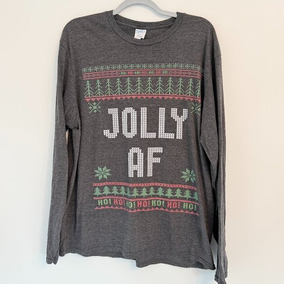 Port & Company Other - 🎄 Jolly AF Long Sleeve Holiday Shirt
